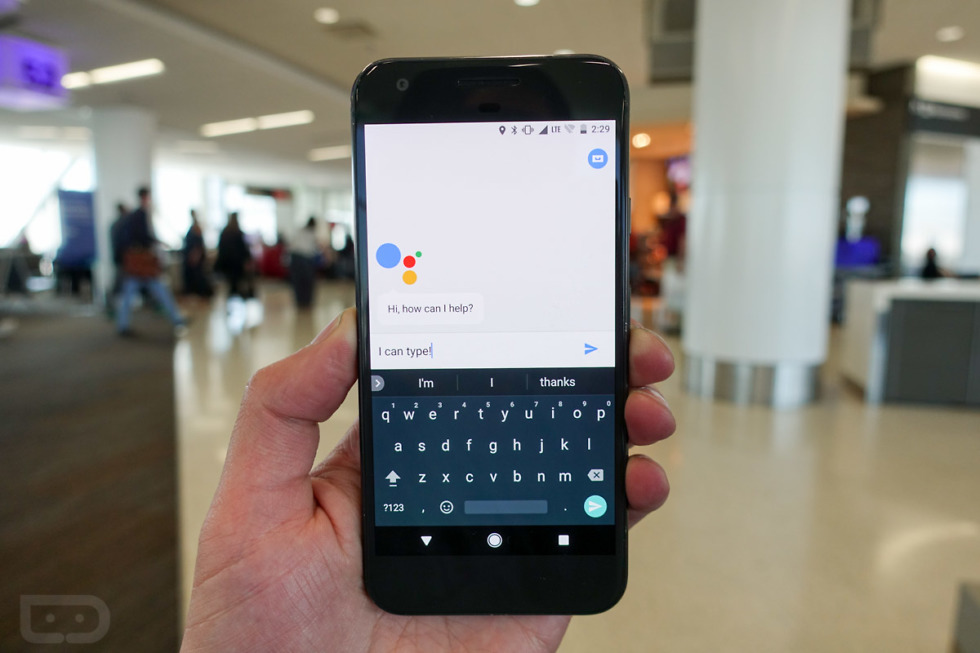 google assistant typing