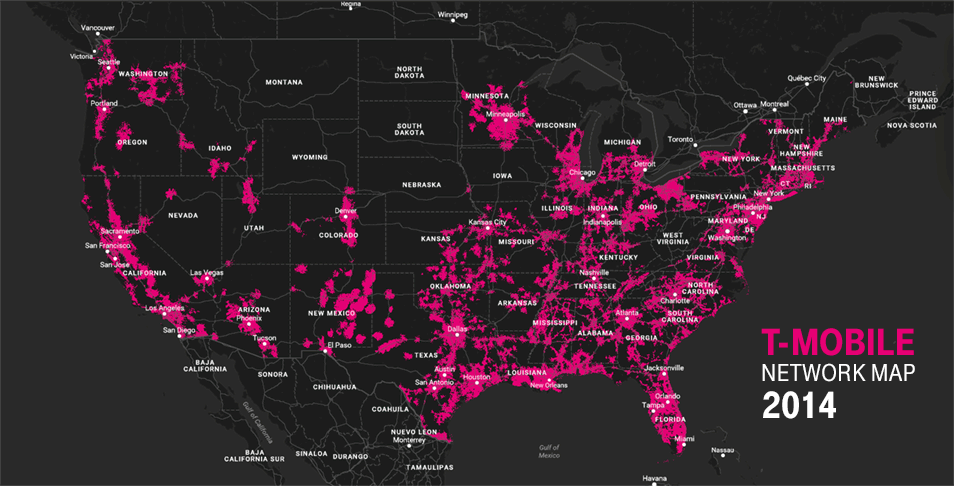 t-mobile coverage map 2017