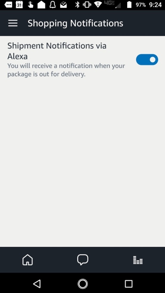 amazon echo shopping notifications