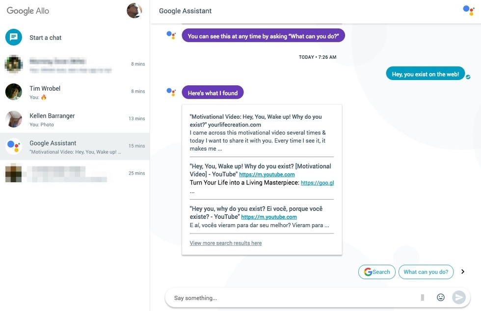 setup google allo for web