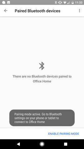 google home bluetooth pairing