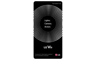 LG Confirms V30 Name and Display, Teases Camera