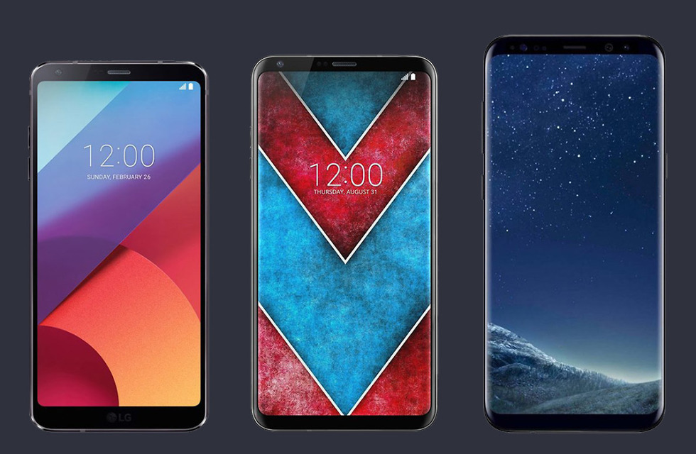 lg v30 vs g6 vs galaxy s8 render