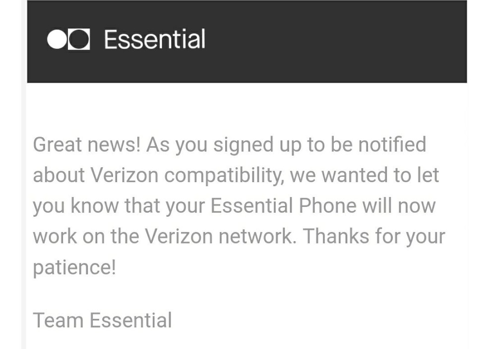 essential verizon certification