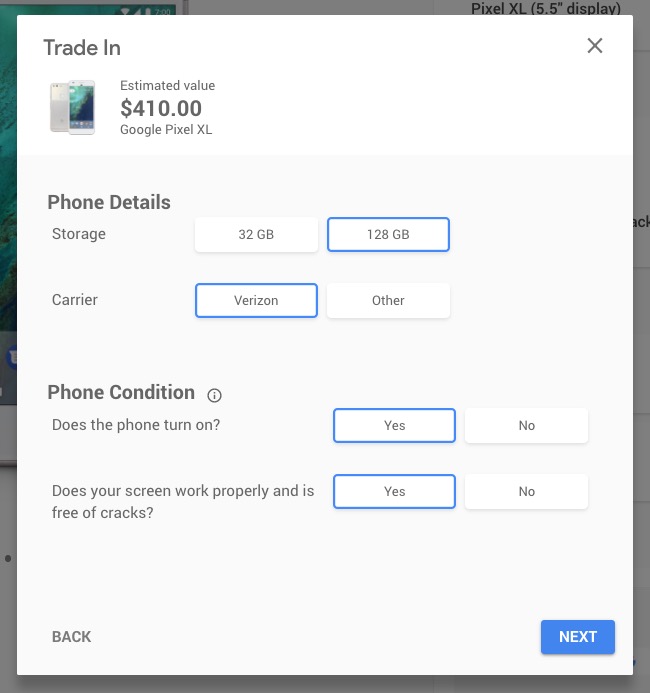 Google Store Trade-In Program Will Give You Up to $410 for a Pixel XL ...