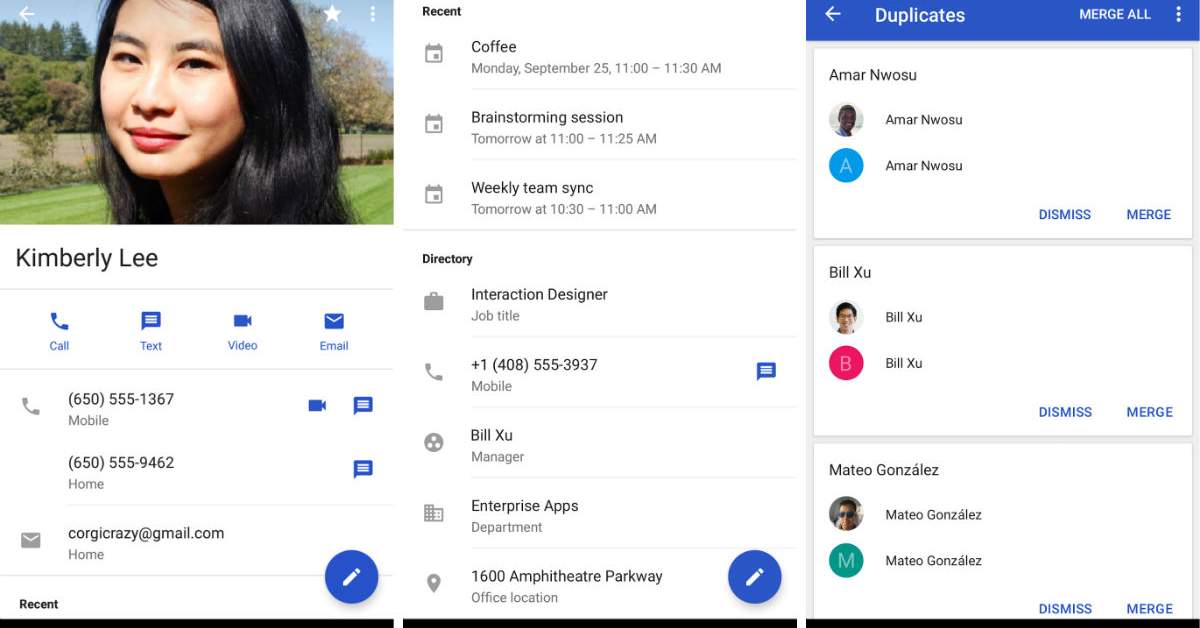 Google Contacts App Update Brings UI Changes, Action Buttons for ...
