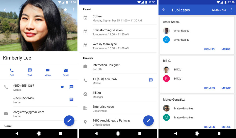 Google Contacts App Update Brings UI Changes, Action Buttons for