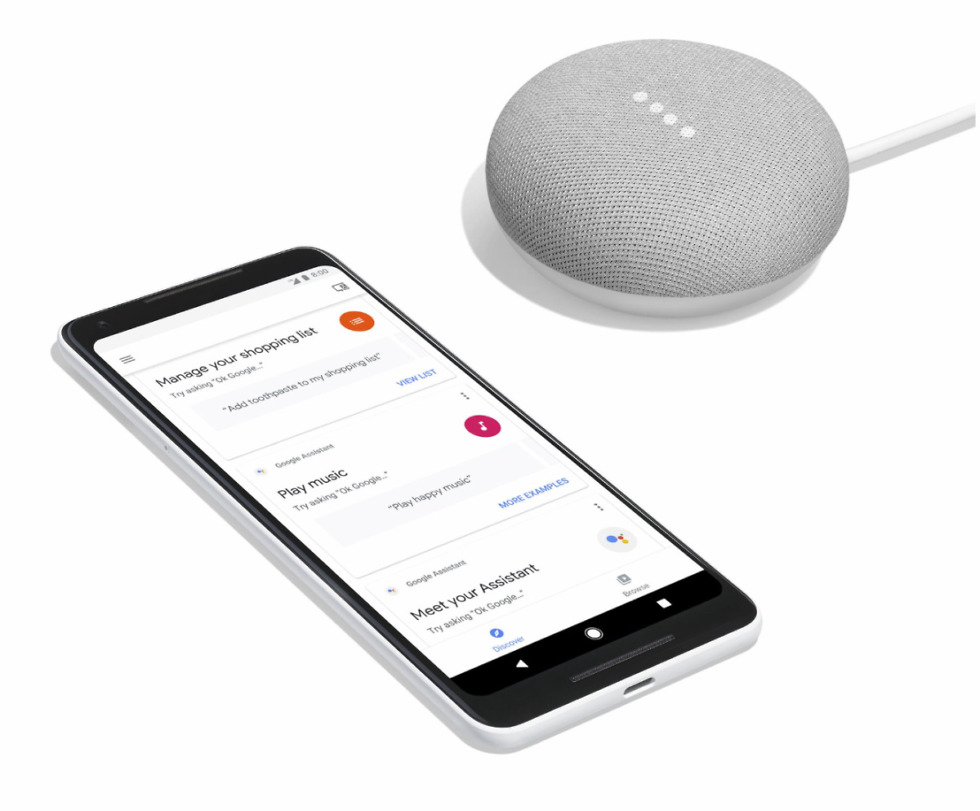 google home mini pixel 2 xl