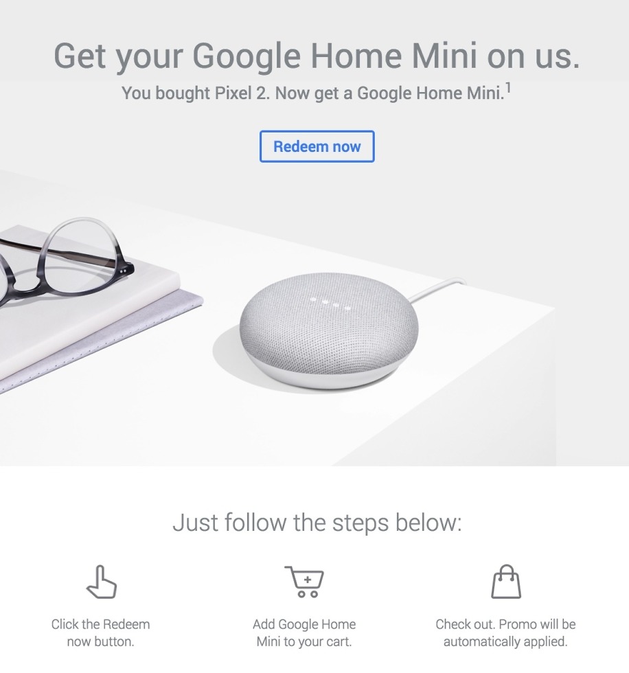 free google home mini