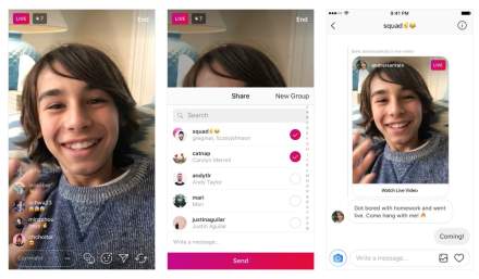You Can Now Send Live Videos on Instagram in Direct
