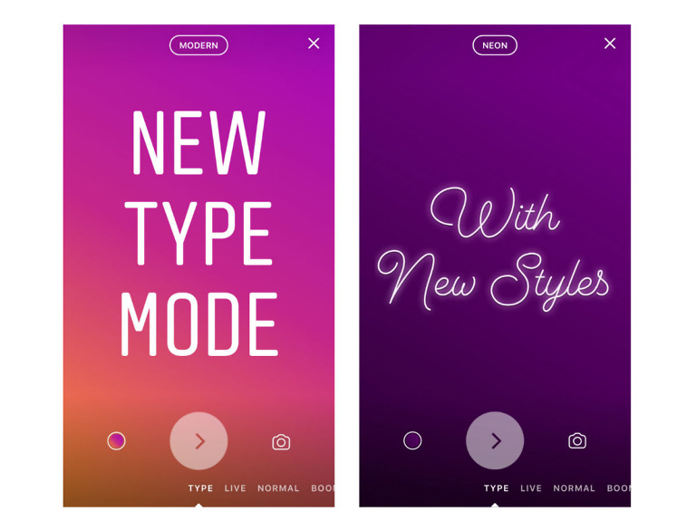 Type Mode for Instagram Stories Replaces Pictures and Videos With Boring Text