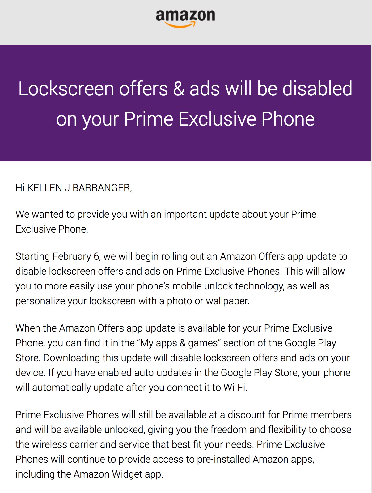 Prime Exclusive Phones Become Better Deal, Update Will