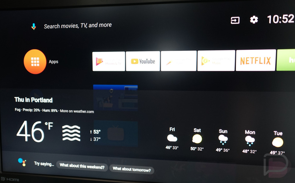 chromecast google home weather