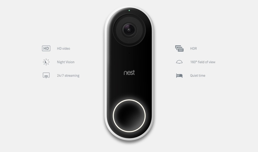 nest hello doorbell operating temperature