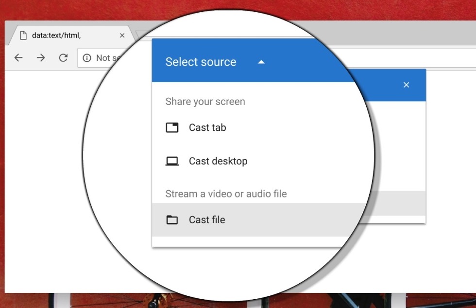 google cast file