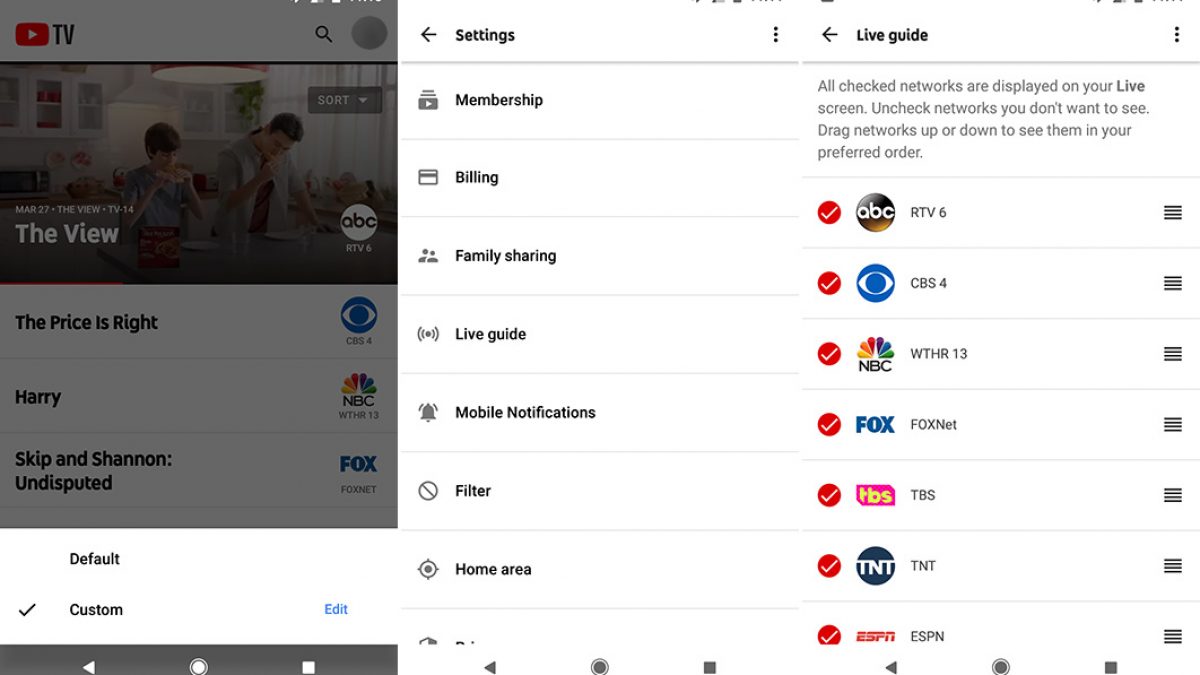 Youtube Tv Is Rolling Out A Live Guide Editor For Custom Channel Line Ups