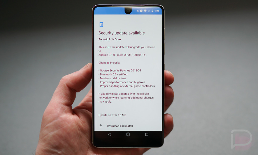 essential phone security update