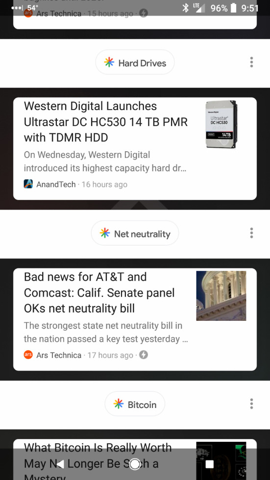 google feed terrible