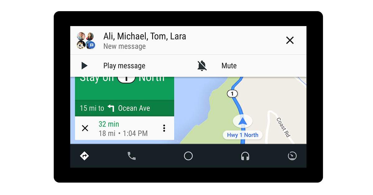 Android Auto is Getting New Visuals, Group Messaging and RCS Support ...