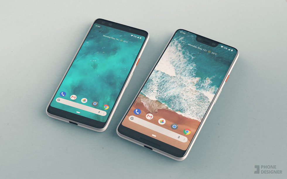 google pixel 3 xl renders