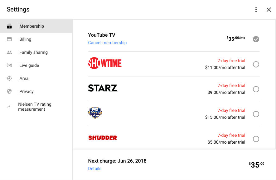 Starz Is Now On Youtube Tv Costs 9 Month After 7 Day Trial