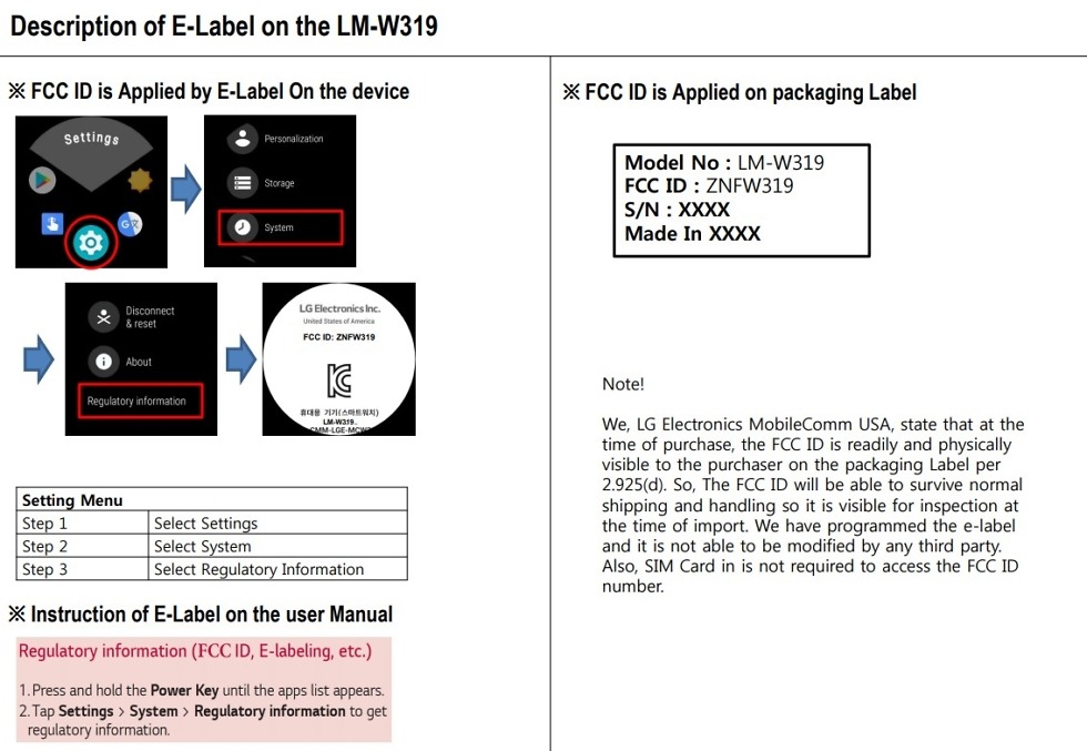 lg w319 wear os watch