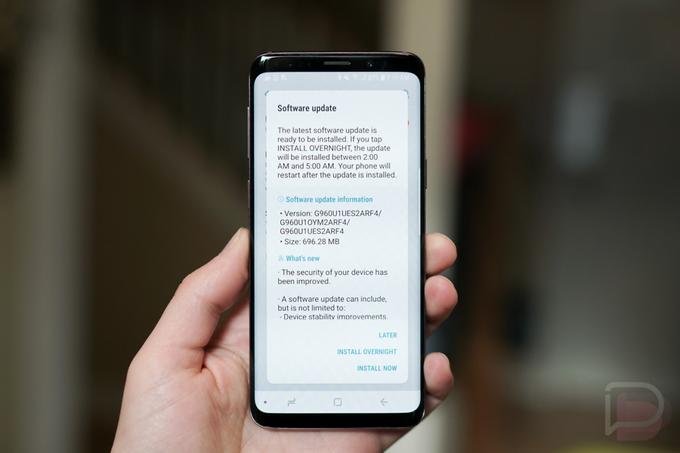 unlocked galaxy s9 update