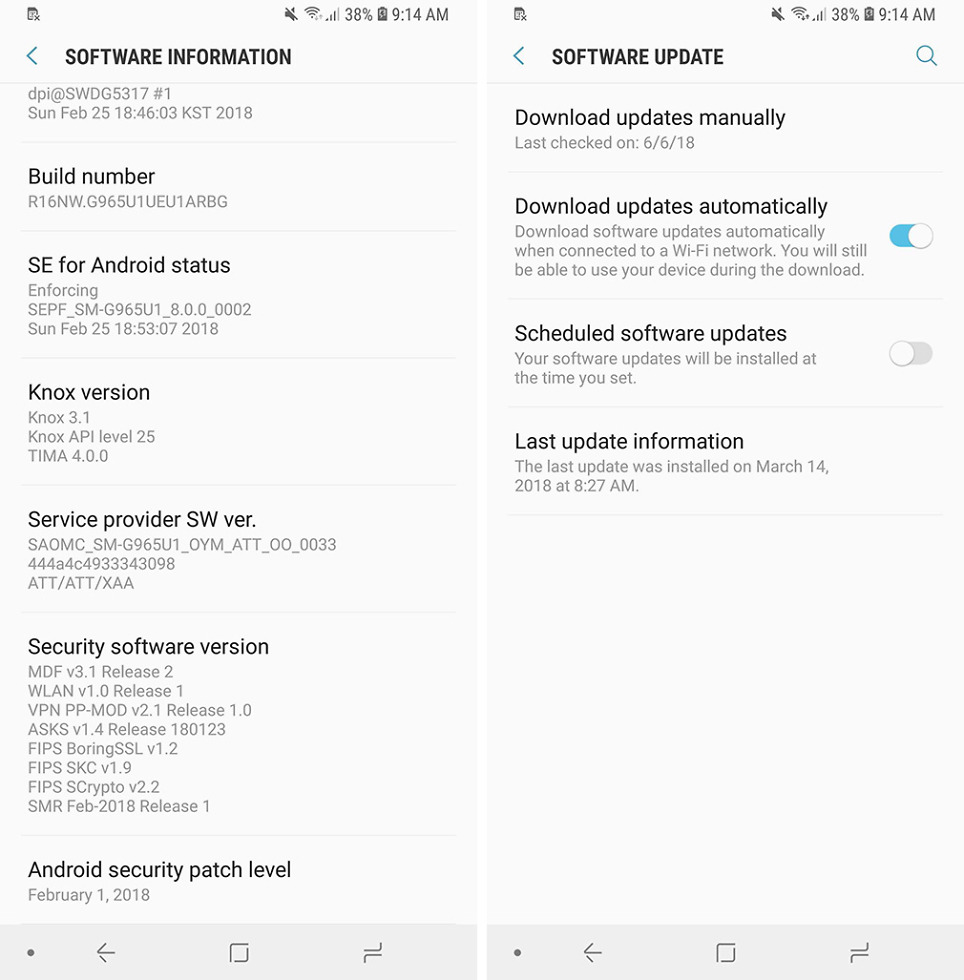 unlocked galaxy s9 updates