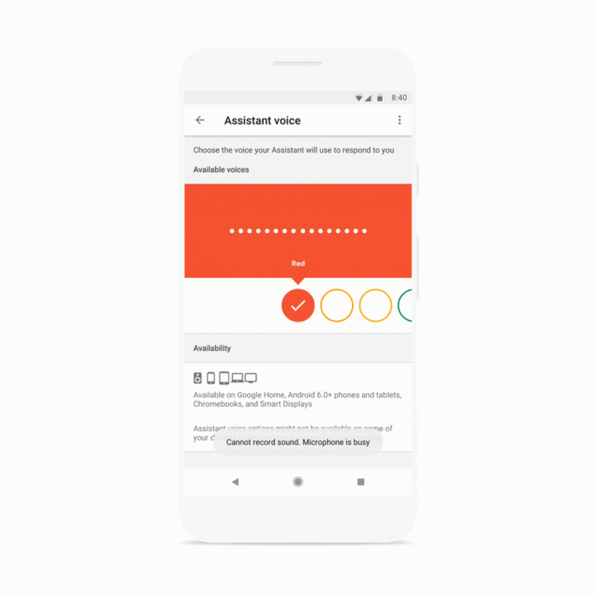 voices for google home