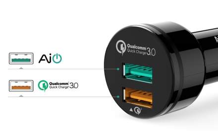 DEAL: This Aukey 2-Port Quick Charge 3.0 Car Charger is Just $8.49 Right Now