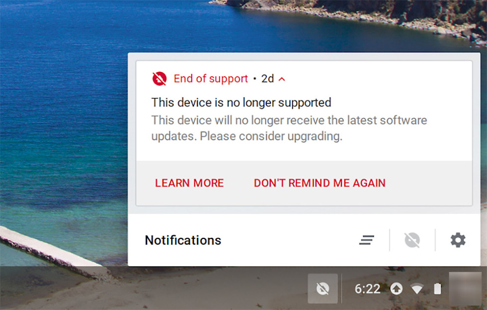 Chromebook Pixel End of Support