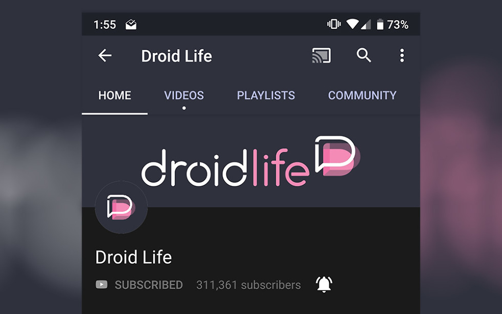 YouTube Android Dark Mode