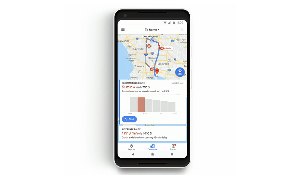 Google Maps Commute