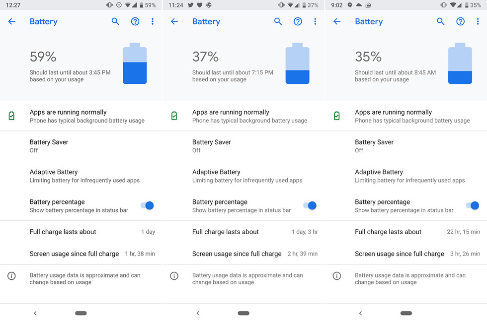 Pixel 3 Battery Test