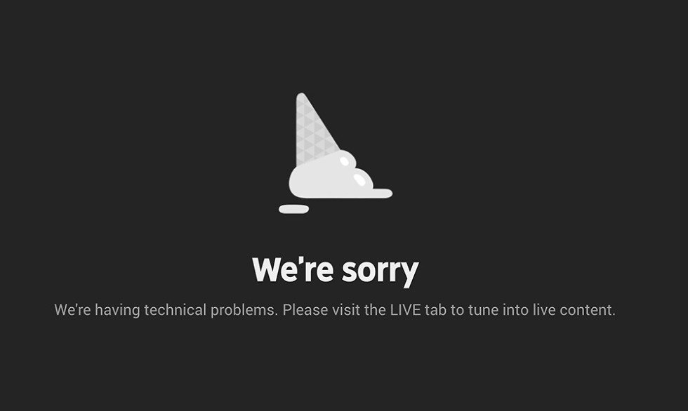 YouTube TV Down