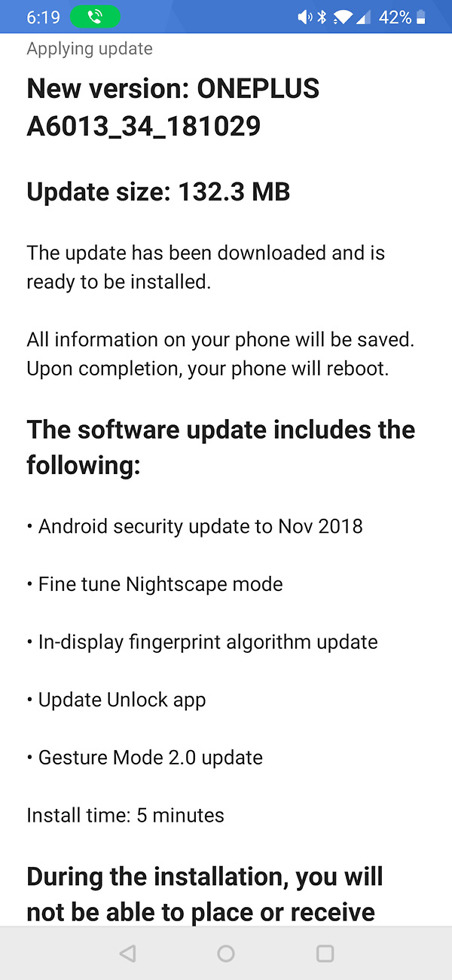 T-Mobile OnePlus 6T Update