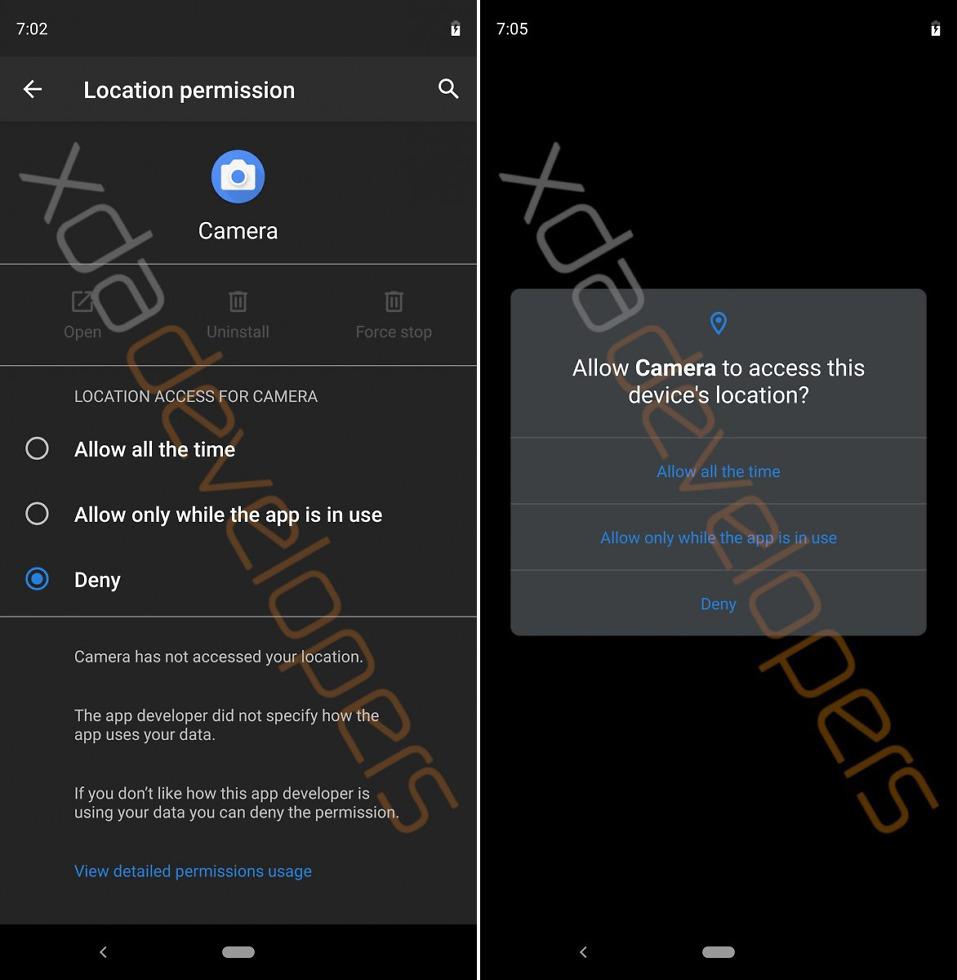 Android Q Permissions