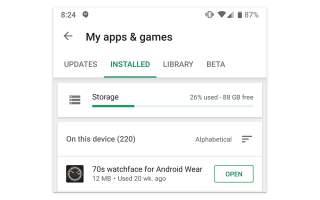 Google Play Gets Handy Storage Space Status Shortcut