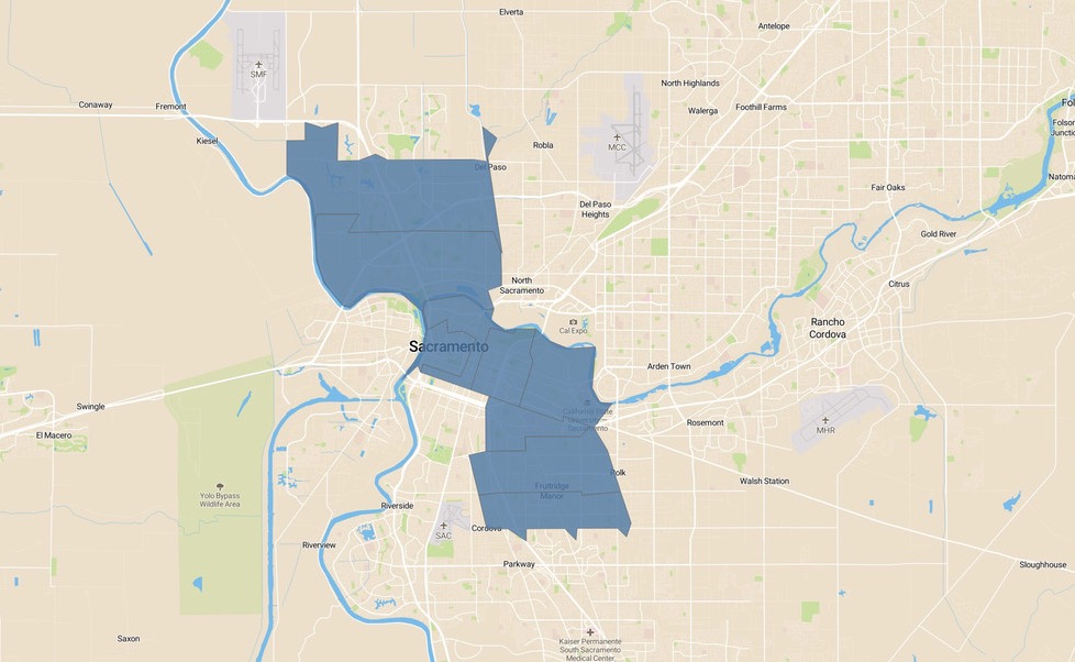 Sacramento Verizon 5G Home Map