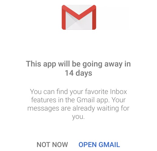 Google Inbox Death