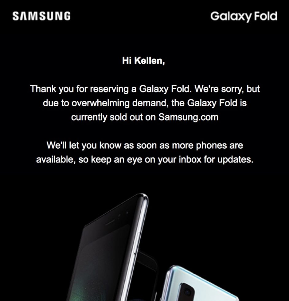 Galaxy Fold Soldout