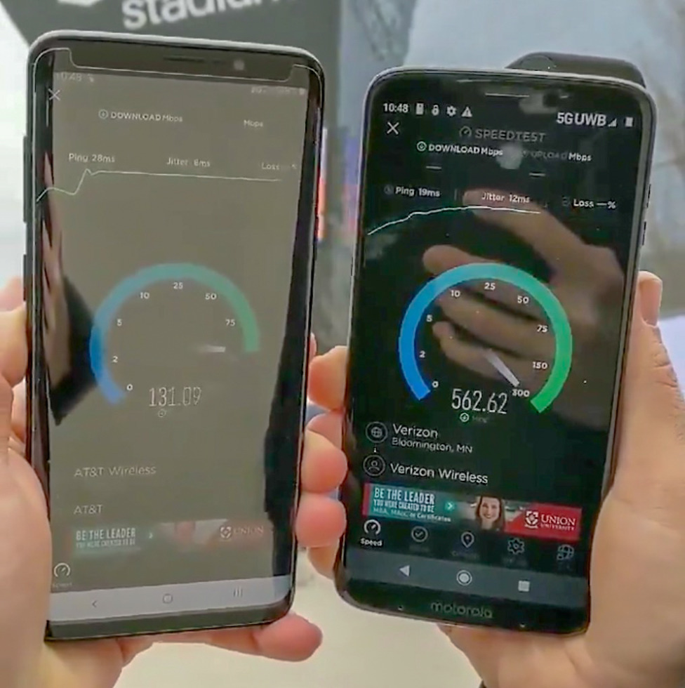 Verizon 5G Speedtest