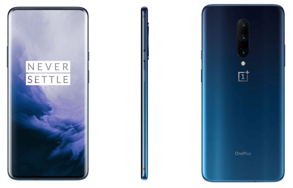 Here's the OnePlus 7 Pro in 'Nebula Blue' and 'Mirror Grey'