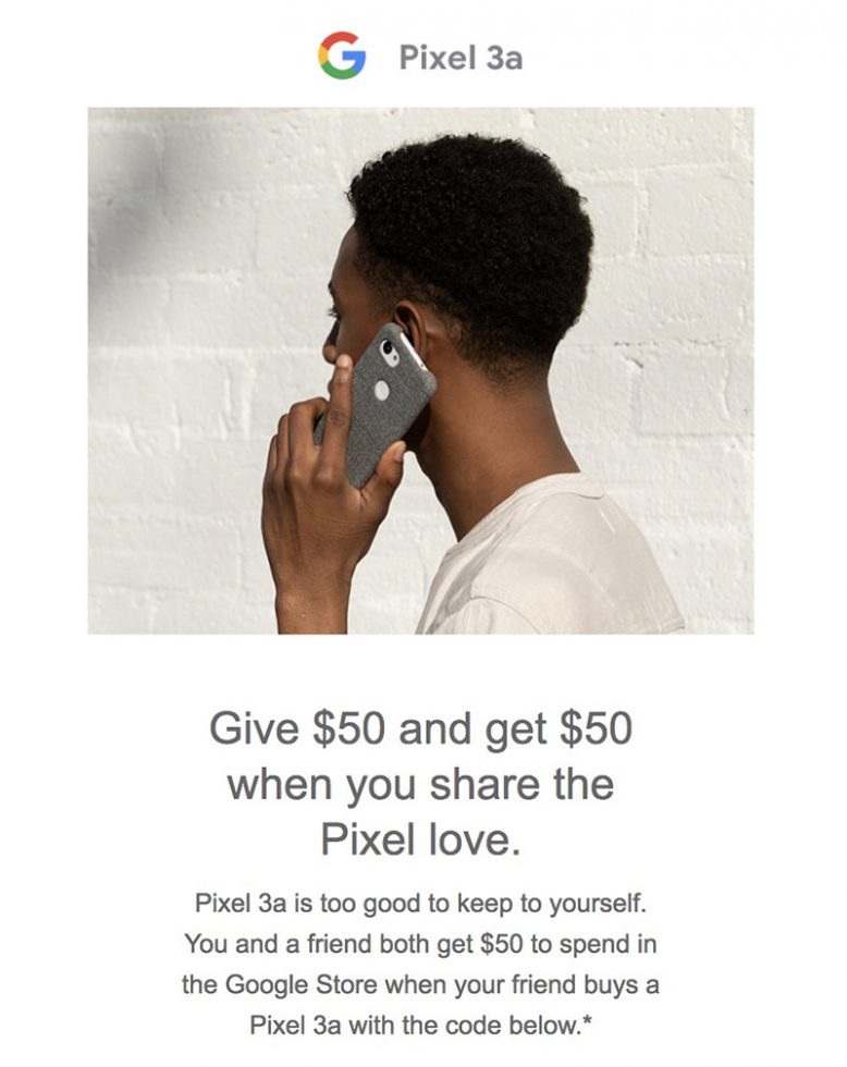 Pixel 3a $50 Off