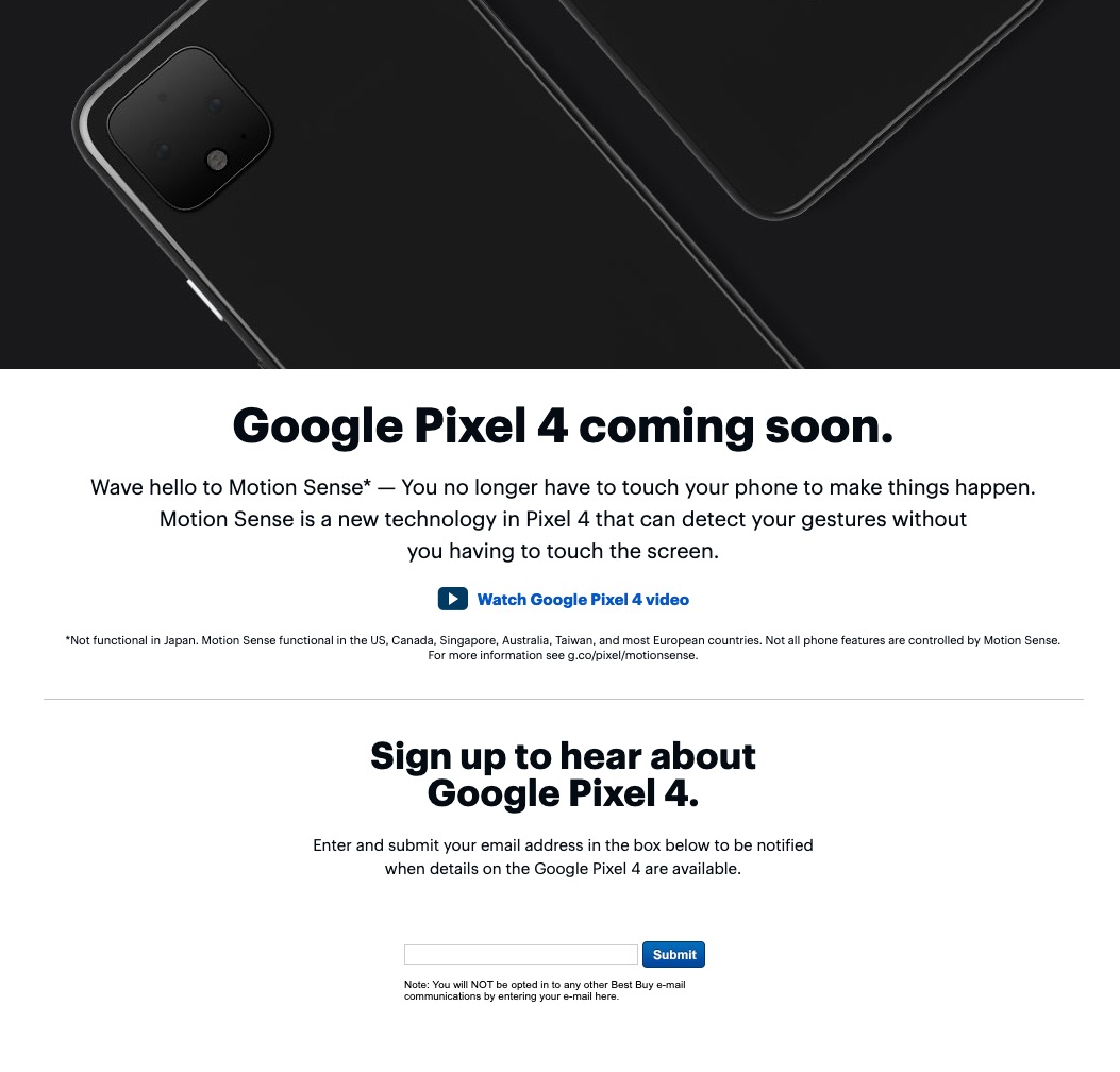 Best Buy Posts a Pixel 4 “Coming Soon” Page – Droid Life ... - 