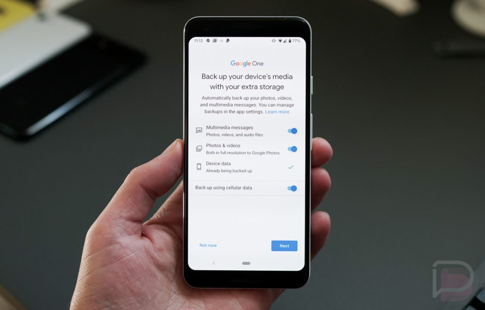 Google One Backup