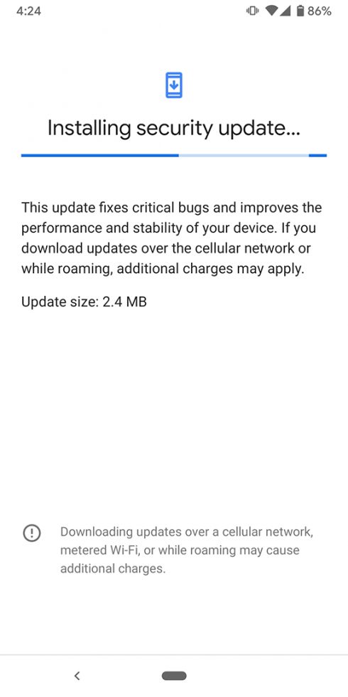 New Pixel 3 Android 10 Update