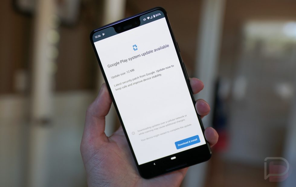 Pixel 3 XL Mainline Google Play Update