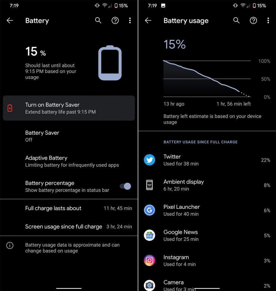 Pixel 4 Battery