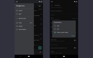 Mmm, Dark Mode for Google Voice is Rolling Out